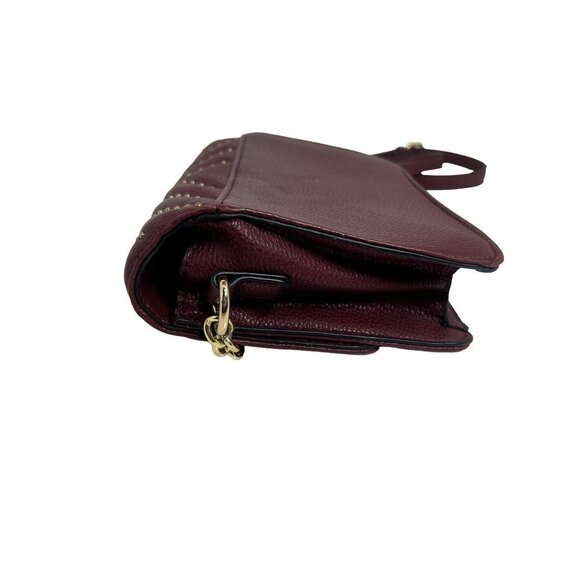 Marc New York Andrew Marc Studded Side Burgundy Crossbody Purse - Picture 4 of 8